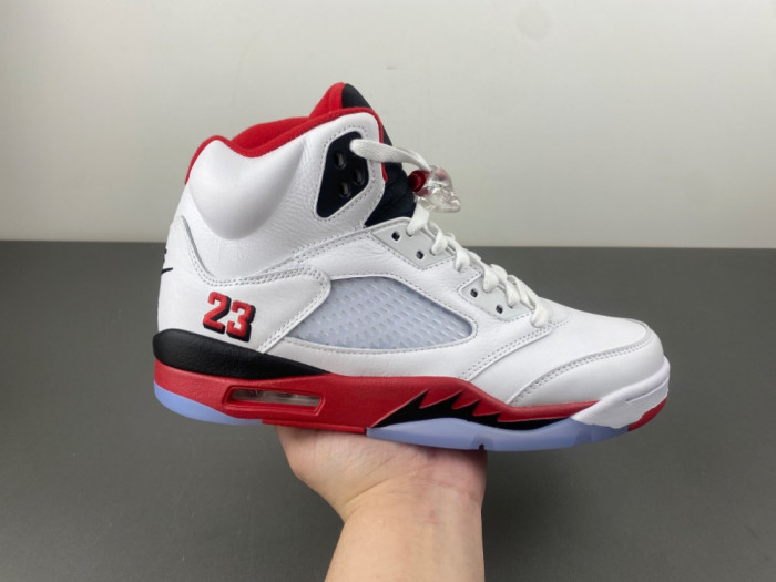 Air Jordan 5 “Fire Red Black Tongue” HQ7978-101
