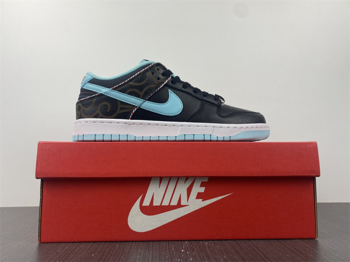 nike dunk low barber shop black dh7614-001