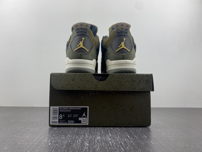 air jordan 4 craft "medium olive" fb9927-200