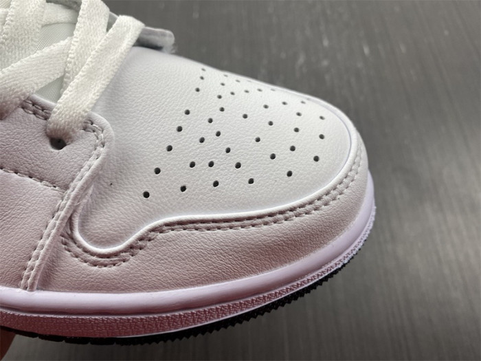 air jordan 1 low gs "white/red" 553560-164