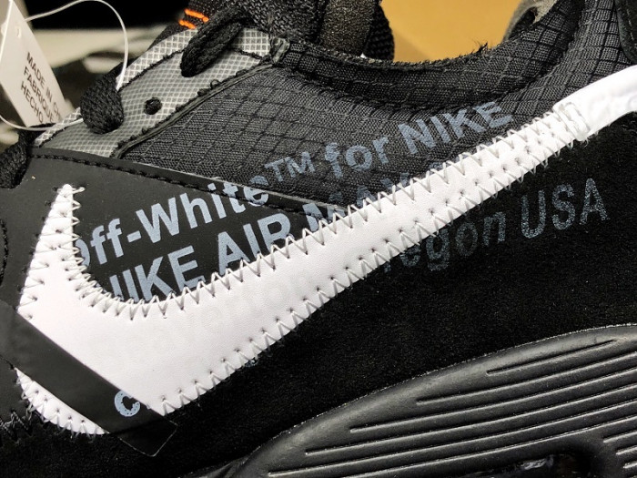 off white nike air max 90 black aa7293-001