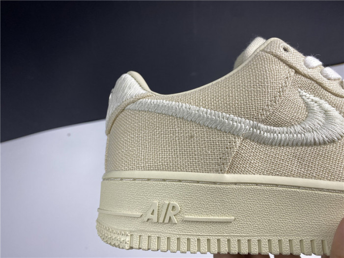 stussy nike air force 1 fossil cz9084-200