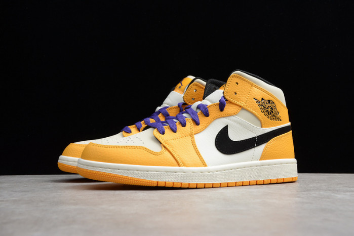 air jordan 1 mid se "lakers" 852542-700