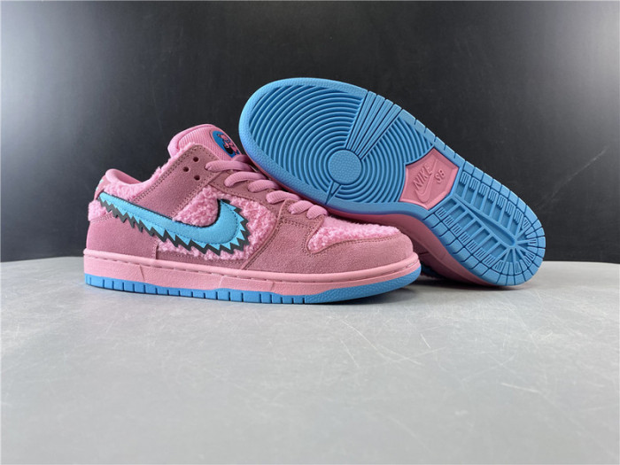 grateful dead x nike sb dunk low pink bear 2020 cj5378-600