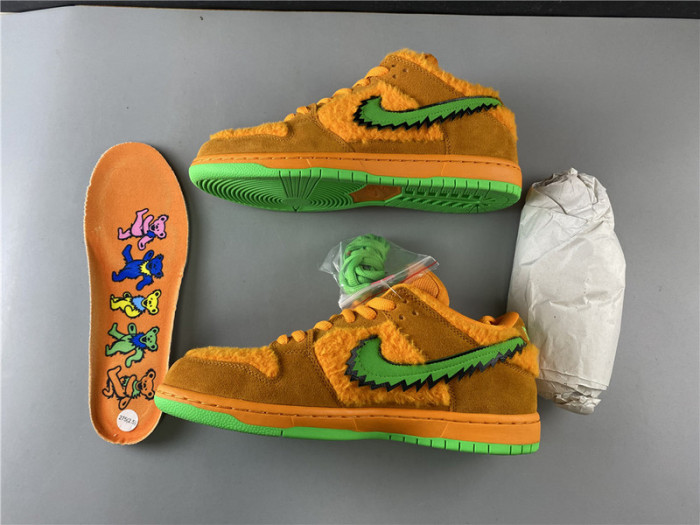 nike sb dunk low grateful dead bears orange - cj5378-800