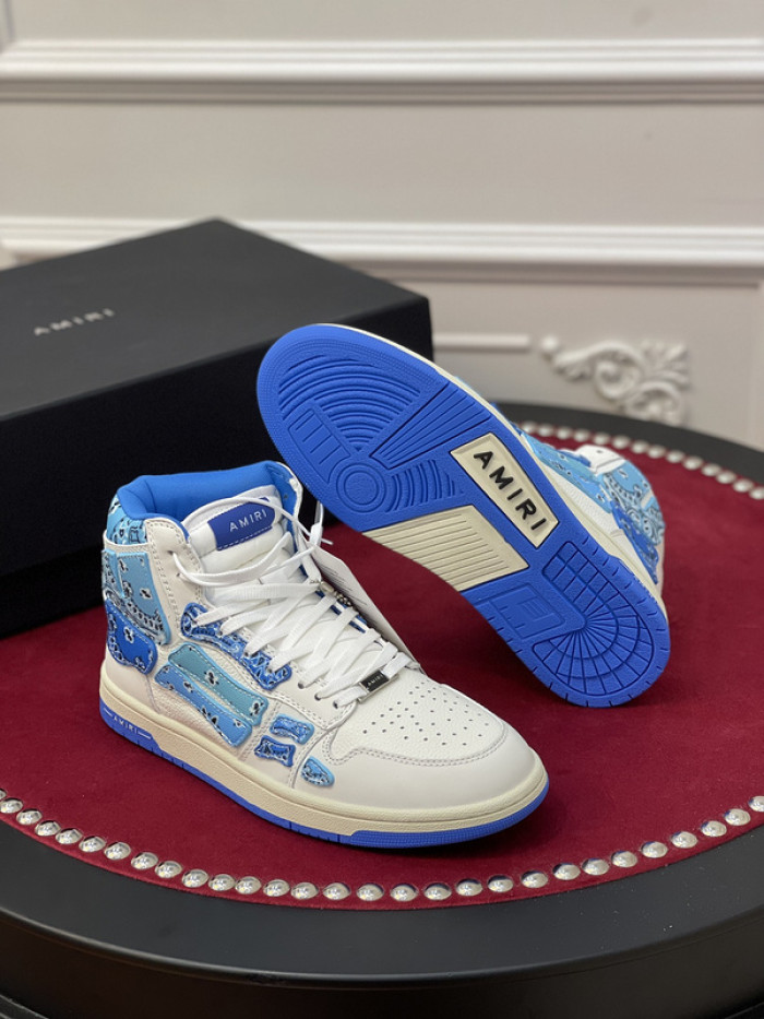 amiri* skel leather sneakers