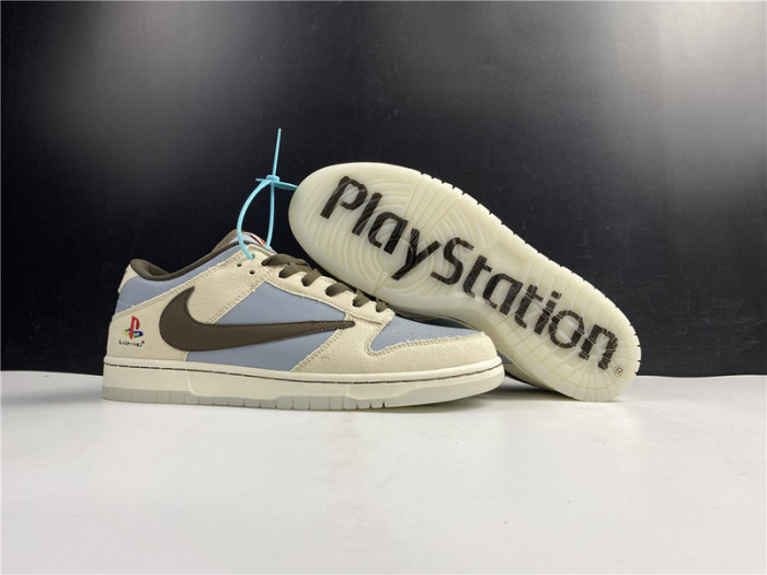 travis scott x playstation x nike dunk low cu1726-800