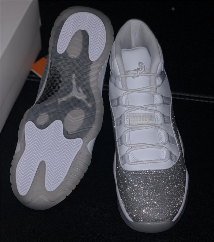 air jordan 11 retro "metallic silver" ar0715 100