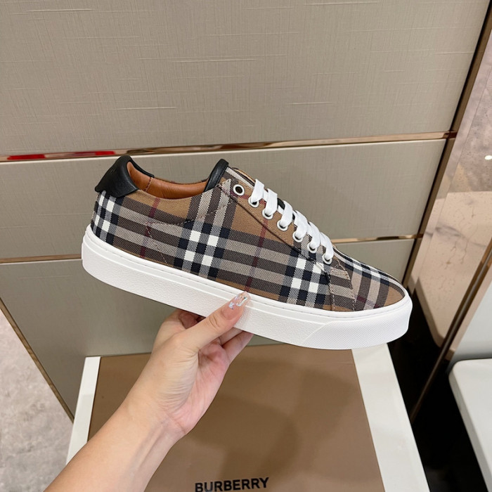 B**rry vintage check cotton sneakers