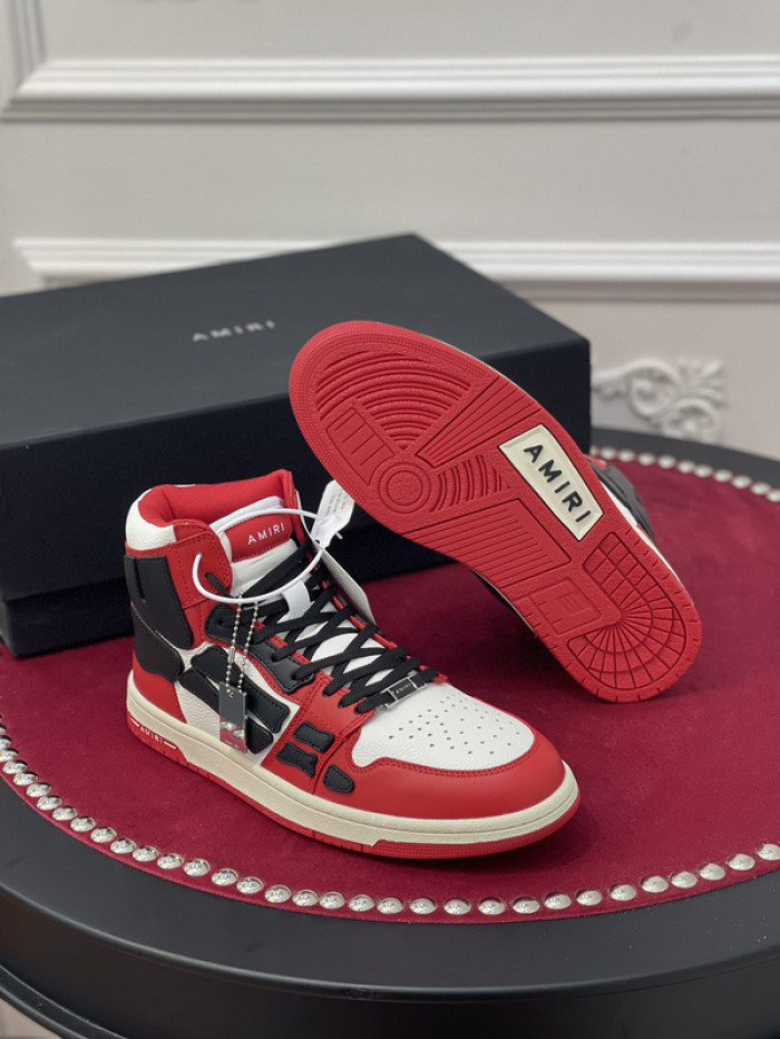 amiri* skel leather sneakers