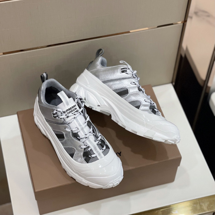 Bur*berry Check Cotton Arthur Sneakers