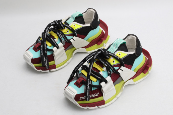mixed-material space sneakers