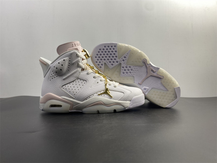 air jordan 6 gold hoops wmns dh9696-100