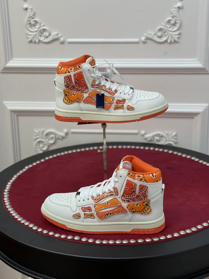 amiri* skel leather sneakers