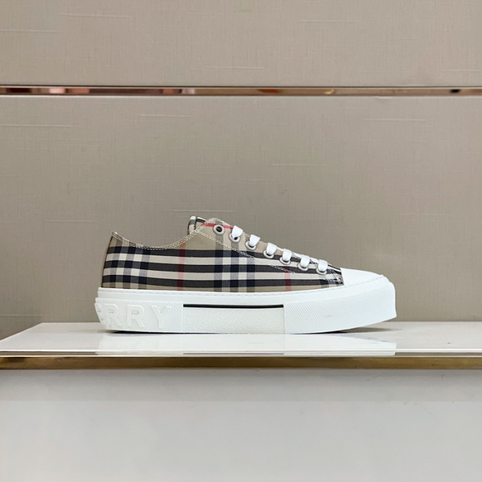 B**rry vintage check cotton sneakers
