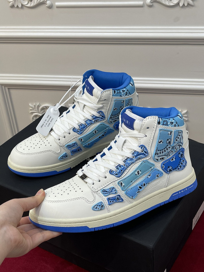 amiri* skel leather sneakers