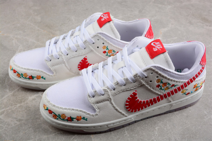 nike sb dunk low n7 sail university red fd6951-700