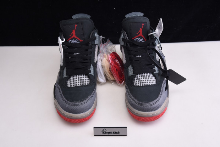 off white x air jordan 4 “bred” cv9388 001
