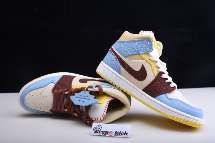 Ma*s*n chateau x air jordan 1 mid fearless multi - cu2803-200