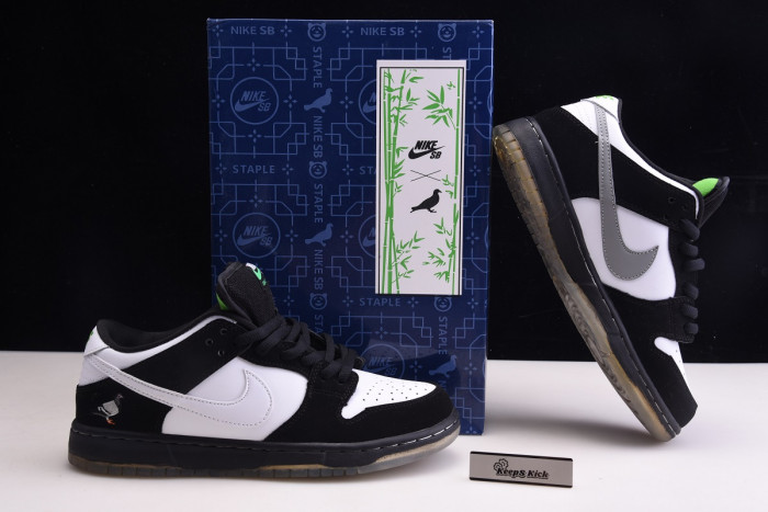 nike sb dunk low “panda pigeon” bv1310-013