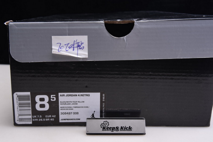 air jordan 4 retro thunder 308497-008 （box updated)