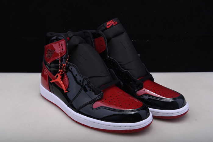 air jordan 1 bred patent leather 555088-063
